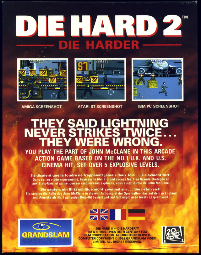 Hard 2, Die — box-2D-back (EU)
