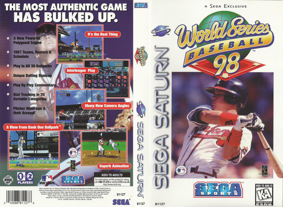 World Series Baseball 98 — box-texture (US)