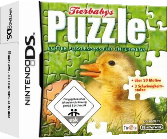 Tierbabys Puzzle - Echter Puzzlespass fuer Unterwegs — box-3D (DE)