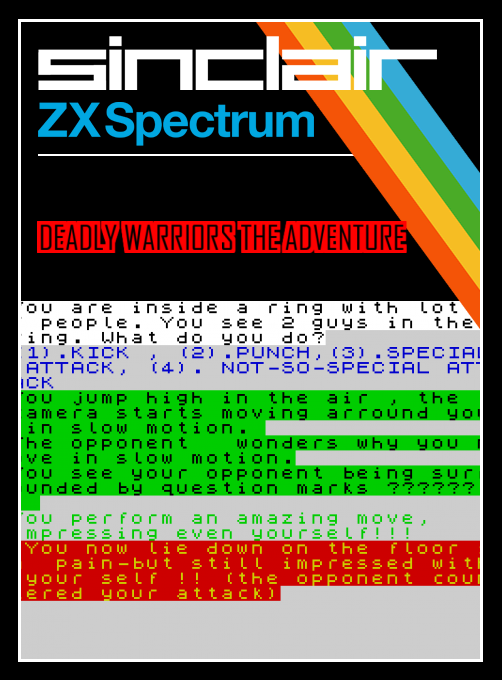 Deadly Warriors The Adventure box art