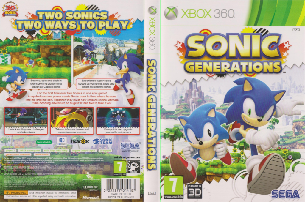 Sonic Generations — box-texture (EU)