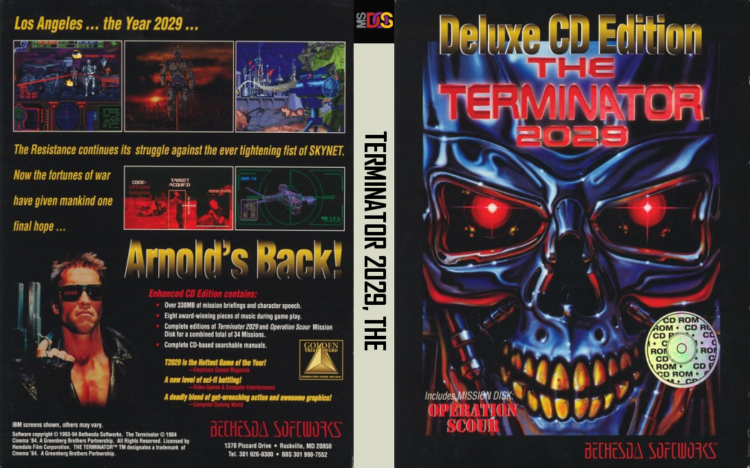 Terminator 2029 - Deluxe CD Edition, The — box-texture (US)