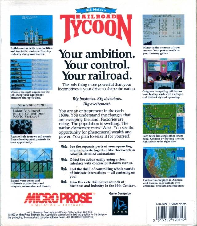 Railroad Tycoon — box-2D-back (WOR)