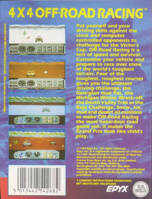 4x4 Off-road Racing — box-2D-back (EU)