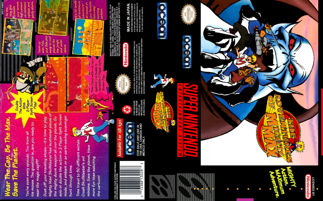 Adventures Of Mighty Max, The — box-texture (US)