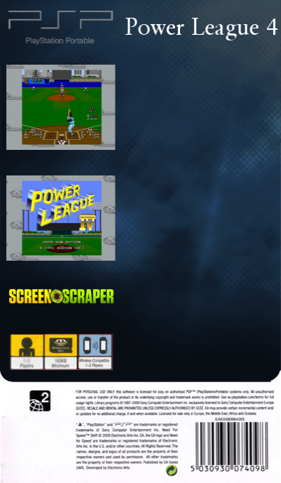 Power League 4 — box-2D-back (SS)