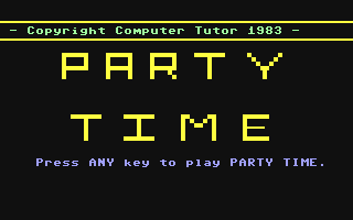 Clever Clogs : Party Time — sstitle (WOR)