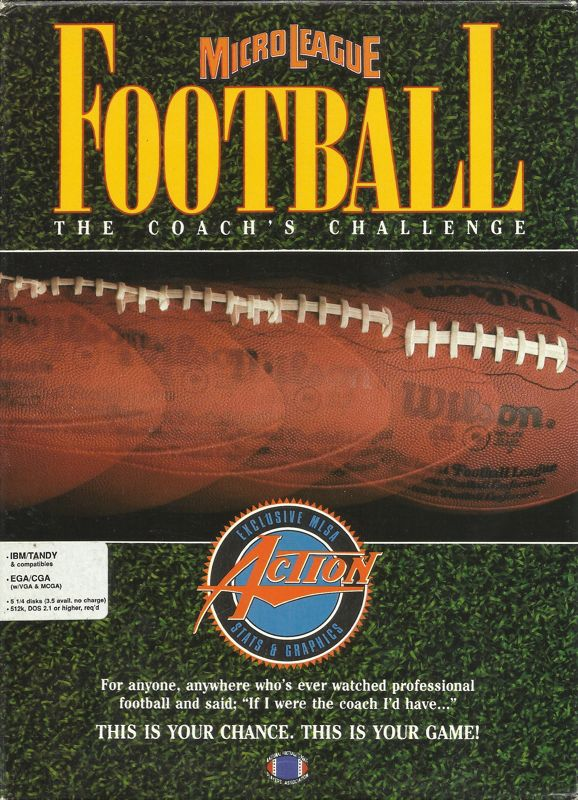 Microleague Football - The Coach's Challenge box art