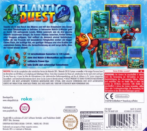 Atlantic Quest — box-2D-back (DE)