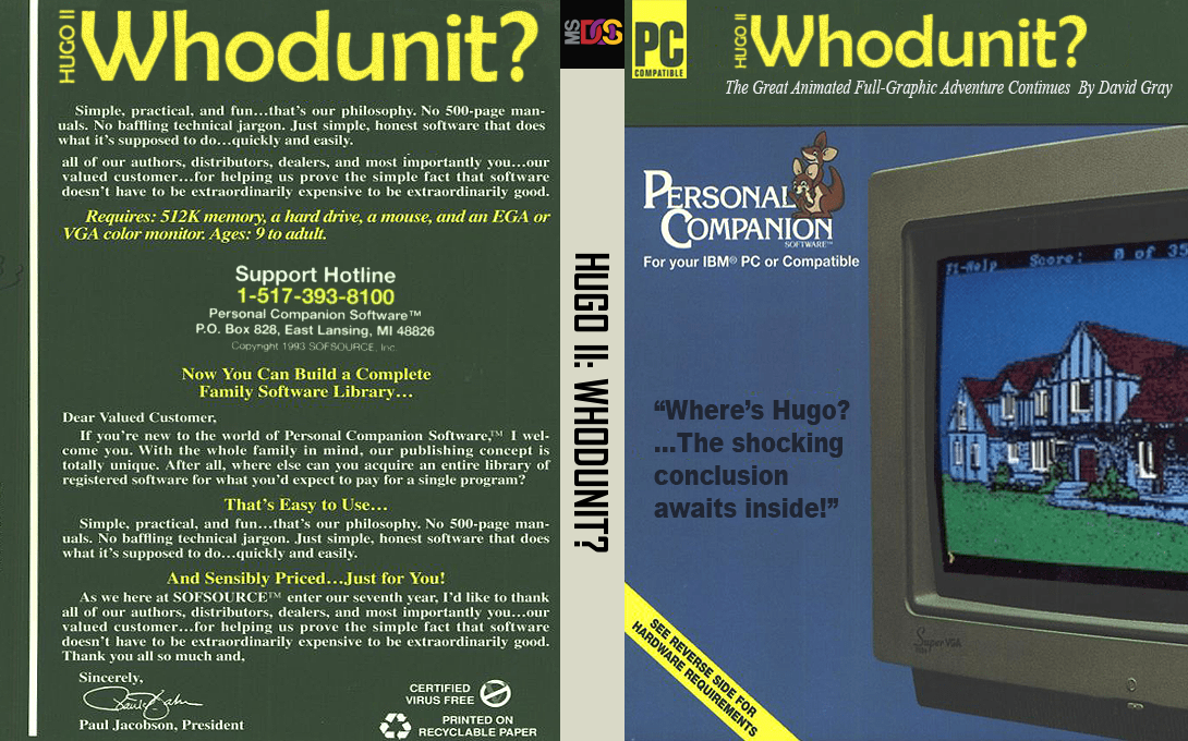 Hugo 2 - Whodunit — box-texture (US)