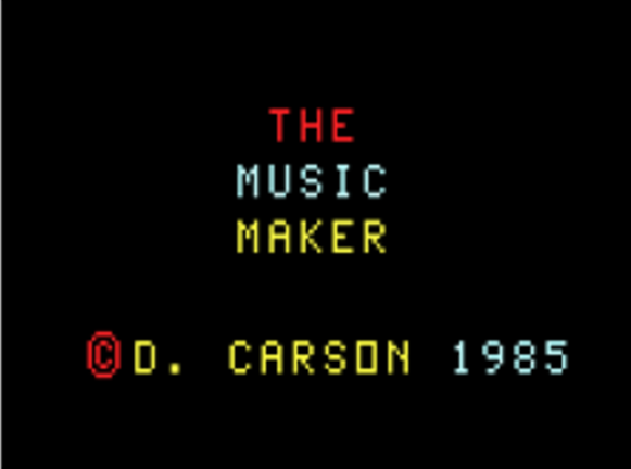 Music Maker — sstitle (WOR)