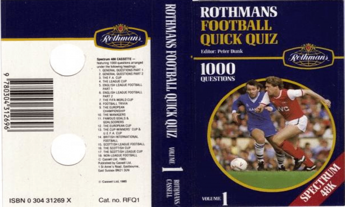 Rothmans Football Quick Quiz — box-texture (WOR)