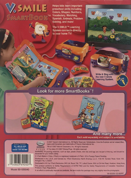 Dora the Explorer - Dora's Got a Puppy — box-2D-back (US)
