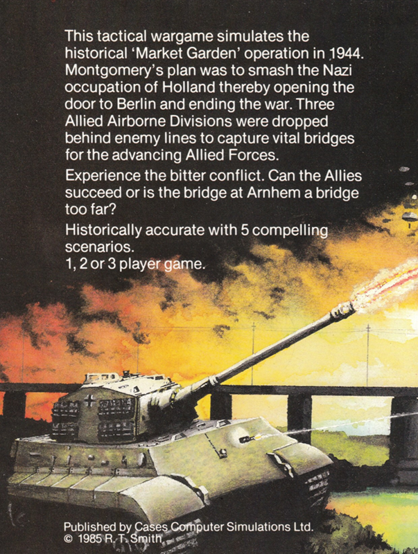 Arnhem - The 'Market Garden' Operation — box-2D-back (EU)