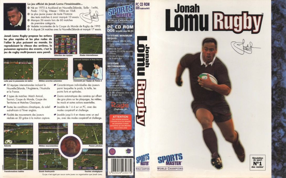Jonah Lomu Rugby — box-texture (FR)