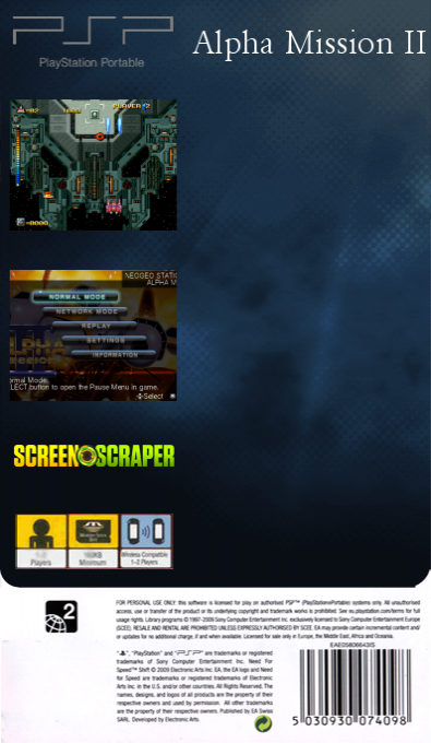 Alpha Mission II — box-2D-back (SS)