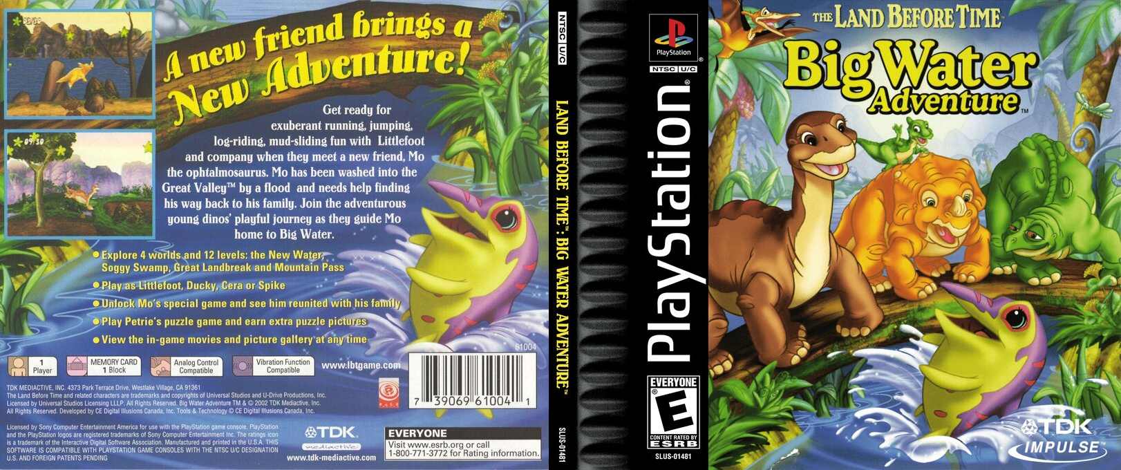 Land Before Time - Big Water Adventure, The — box-texture (US)
