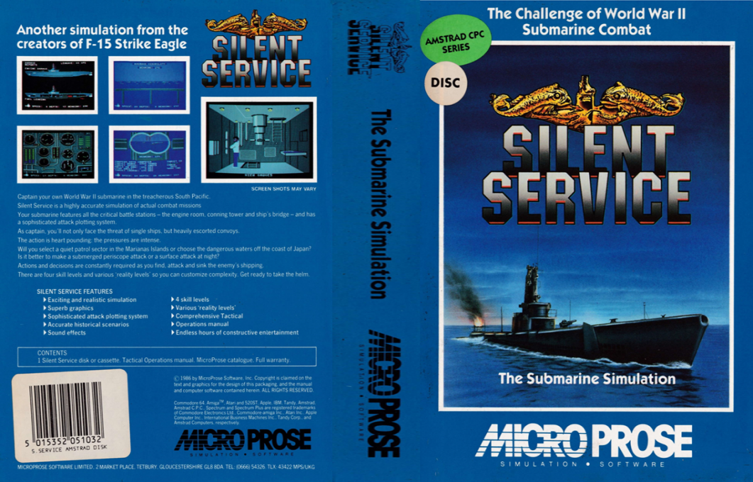 Silent Service — box-texture (EU)