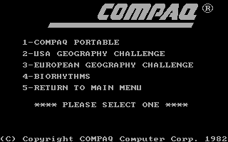 Compaq-DOS Games box art