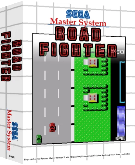 Road Fighter — box-3D (SS)