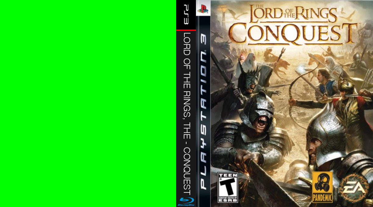 Lord of the Rings, The - Conquest — box-texture (US)