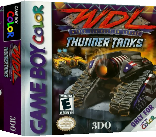 WDL - World Destruction League - Thunder Tanks — box-3D (US)