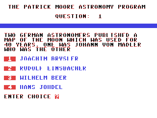 The Patrick Moore Astronomy Program — ss (WOR)