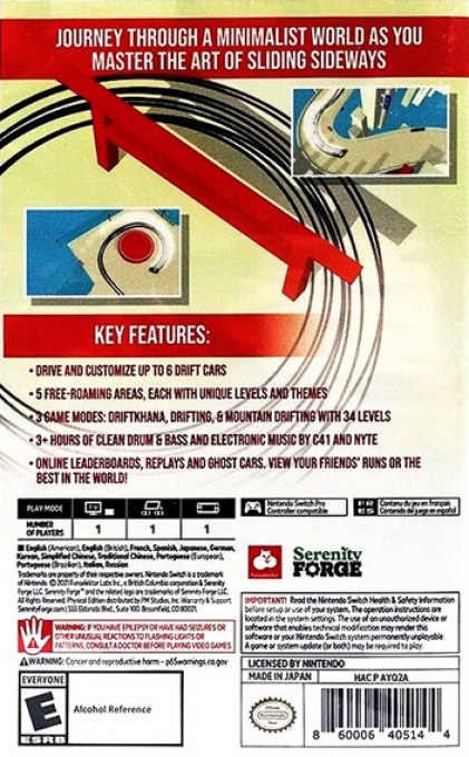 Absolute Drift — box-2D-back (US)