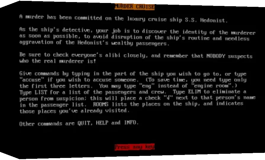 Murder Cruise — box-3D (WOR)
