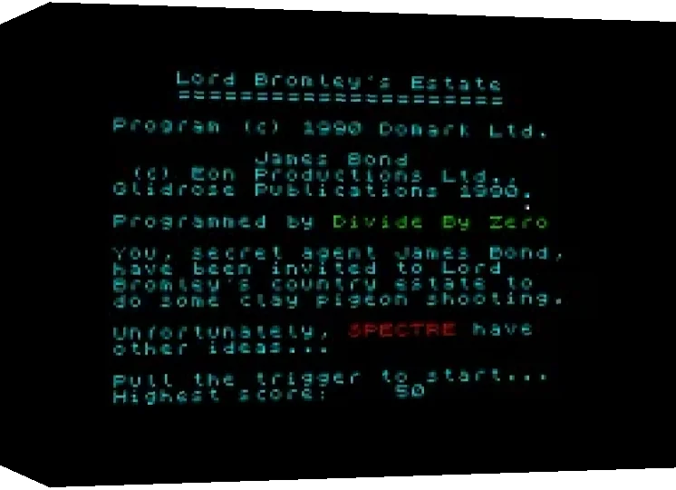 007 : Lord Bromley's Estate — box-3D (WOR)