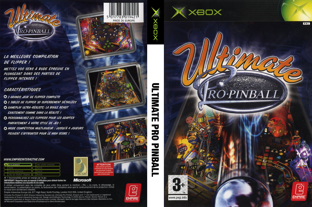 Ultimate Pro Pinball — box-texture (FR)