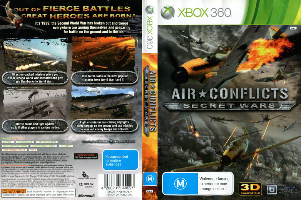 Air Conflicts - Secret Wars — box-texture (EU)