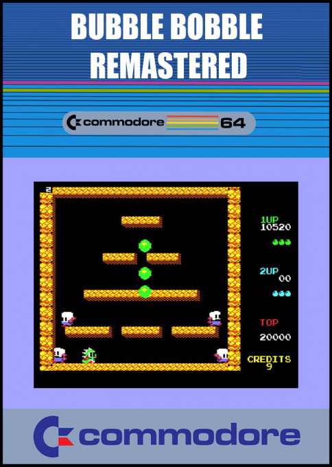 Bubble Bobble C64 Remastered box art