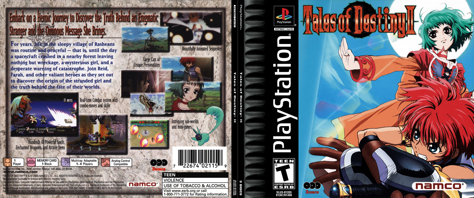 Tales Of Destiny 2 — box-texture (US)