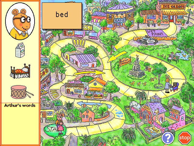 Arthur's Reading Race — ss (WOR)