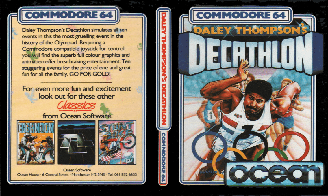 Daley Thompson's Decathlon — box-texture (EU)