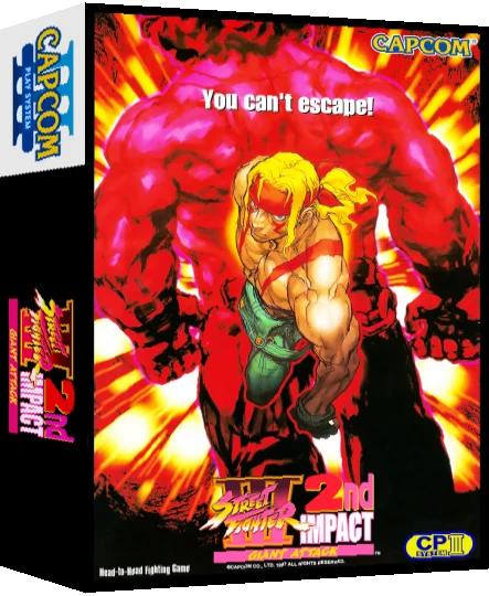 Street Fighter III : 2nd Impact - Giant Attack — box-3D (WOR)