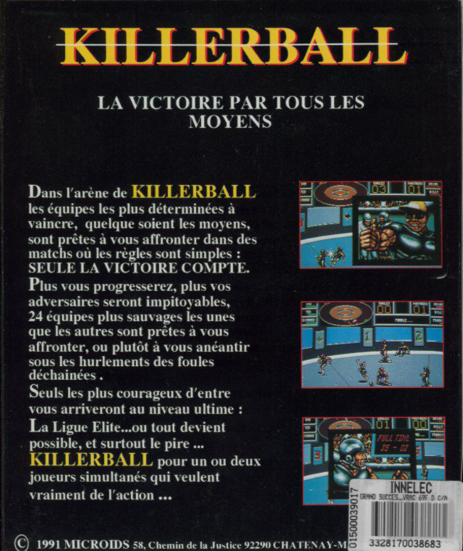 Killerball — box-2D-back (FR)