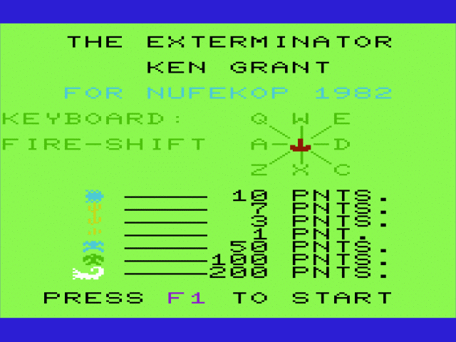 Exterminator — sstitle (WOR)