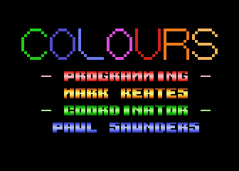 Colours — sstitle (WOR)