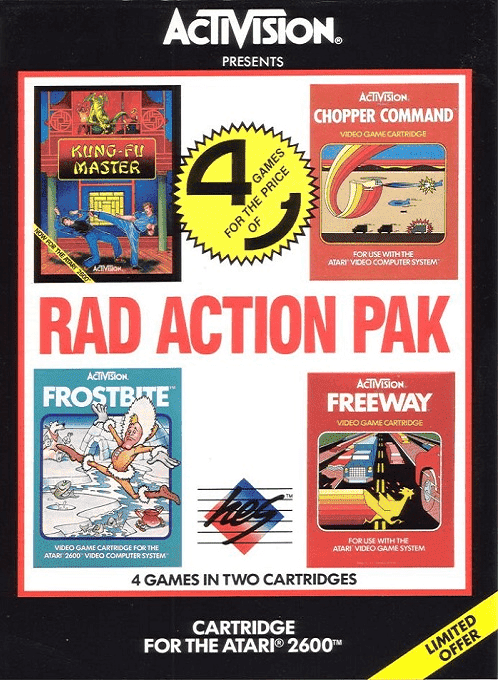 Rad Action Pak - Kung-fu Master / Frostbite / Freeway box art