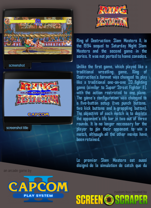 Ring of Destruction: Slam Masters II — box-2D-back (SS)