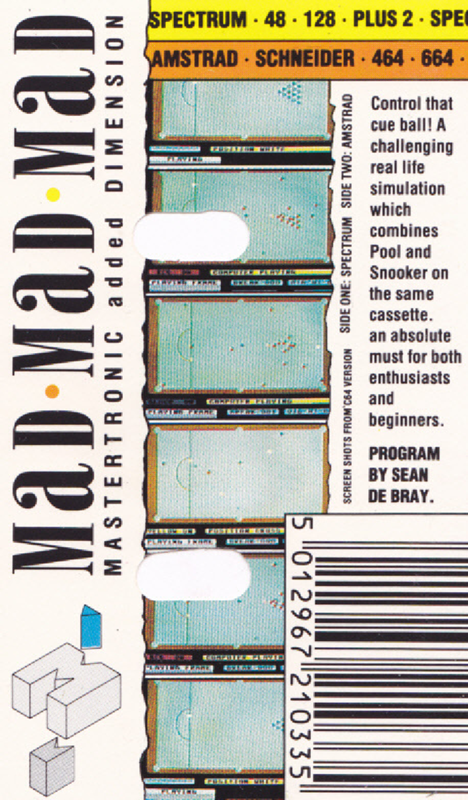 On Cue — box-2D-back (EU)