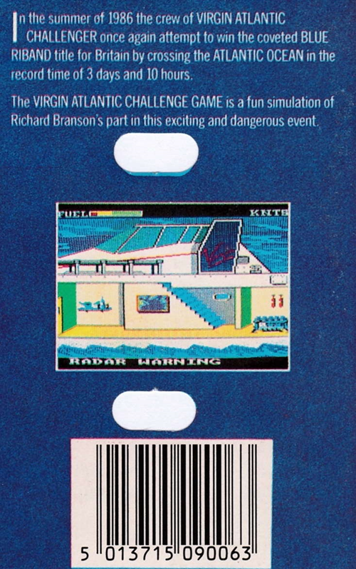 Virgin Atlantic Challenge — box-2D-back (EU)