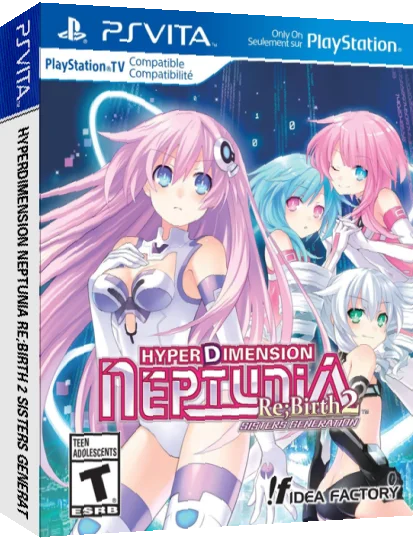 Hyperdimension Neptunia Re;birth 2 Sisters Generation — box-3D (US)