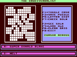 The Cruciverbalist — ss (WOR)