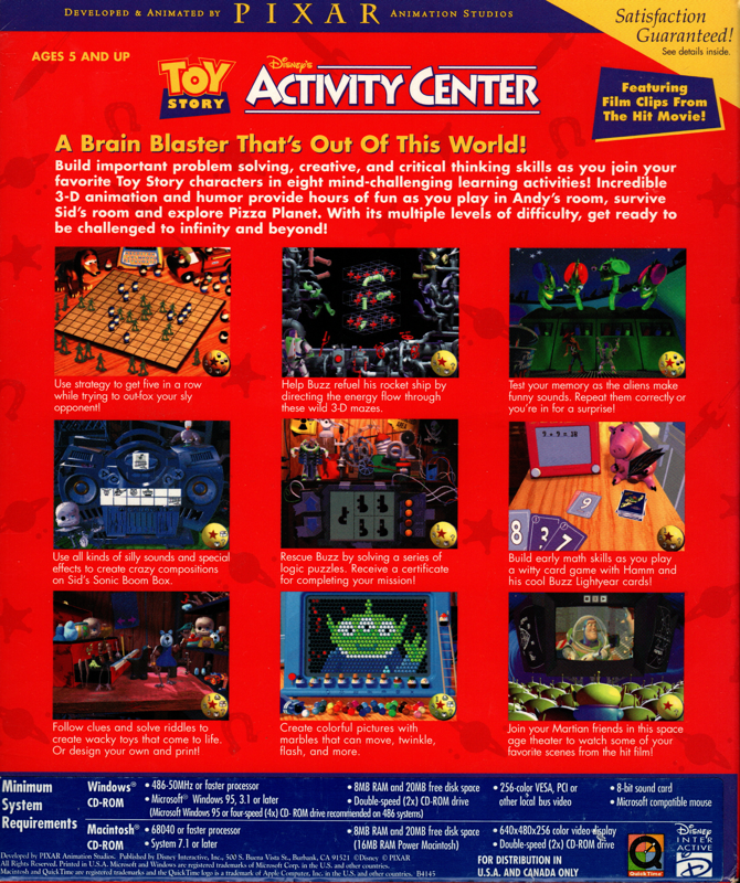 Disney's Toy Story Activity Center — box-2D-back (US)