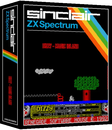 Dizzy - Magic Island — box-3D (SS)