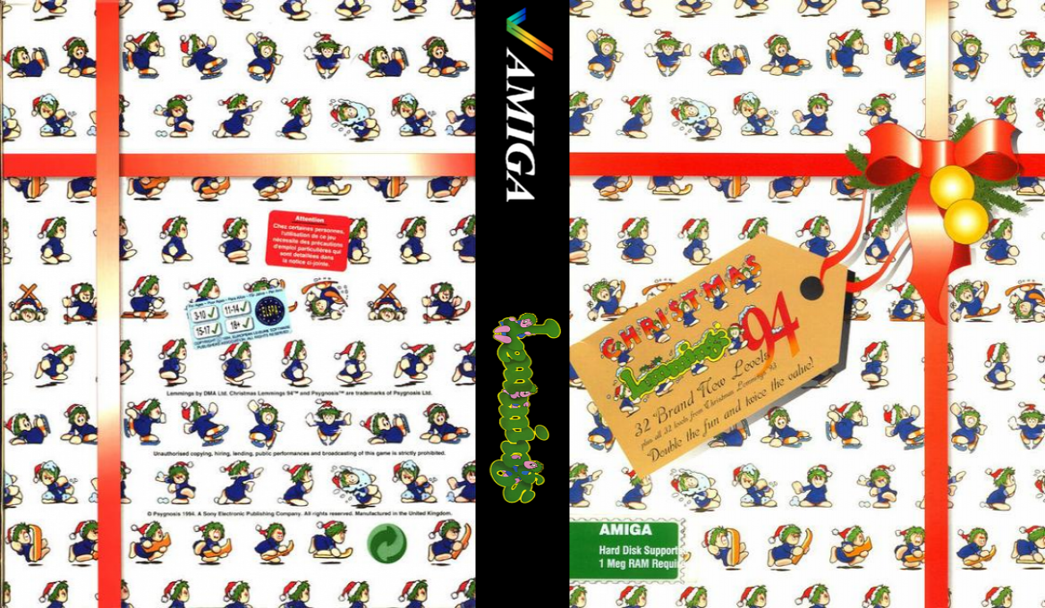 Holiday Lemmings 1994 — box-texture (WOR)