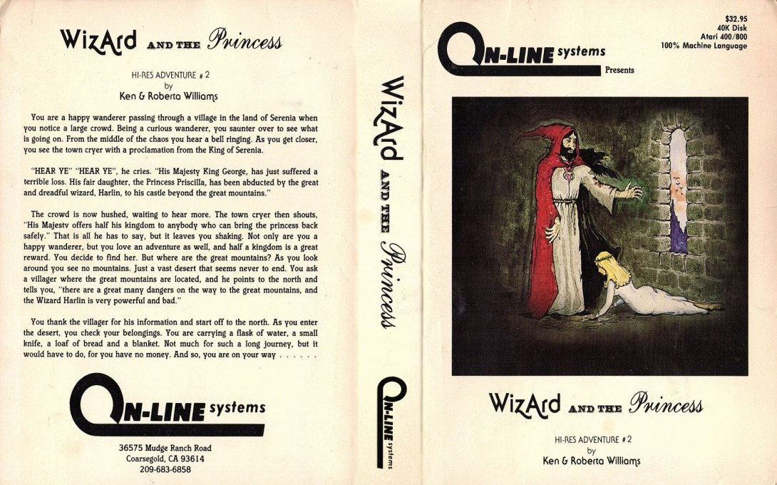 Hi-res Adventure #2 - The Wizard And The Princess — box-texture (US)